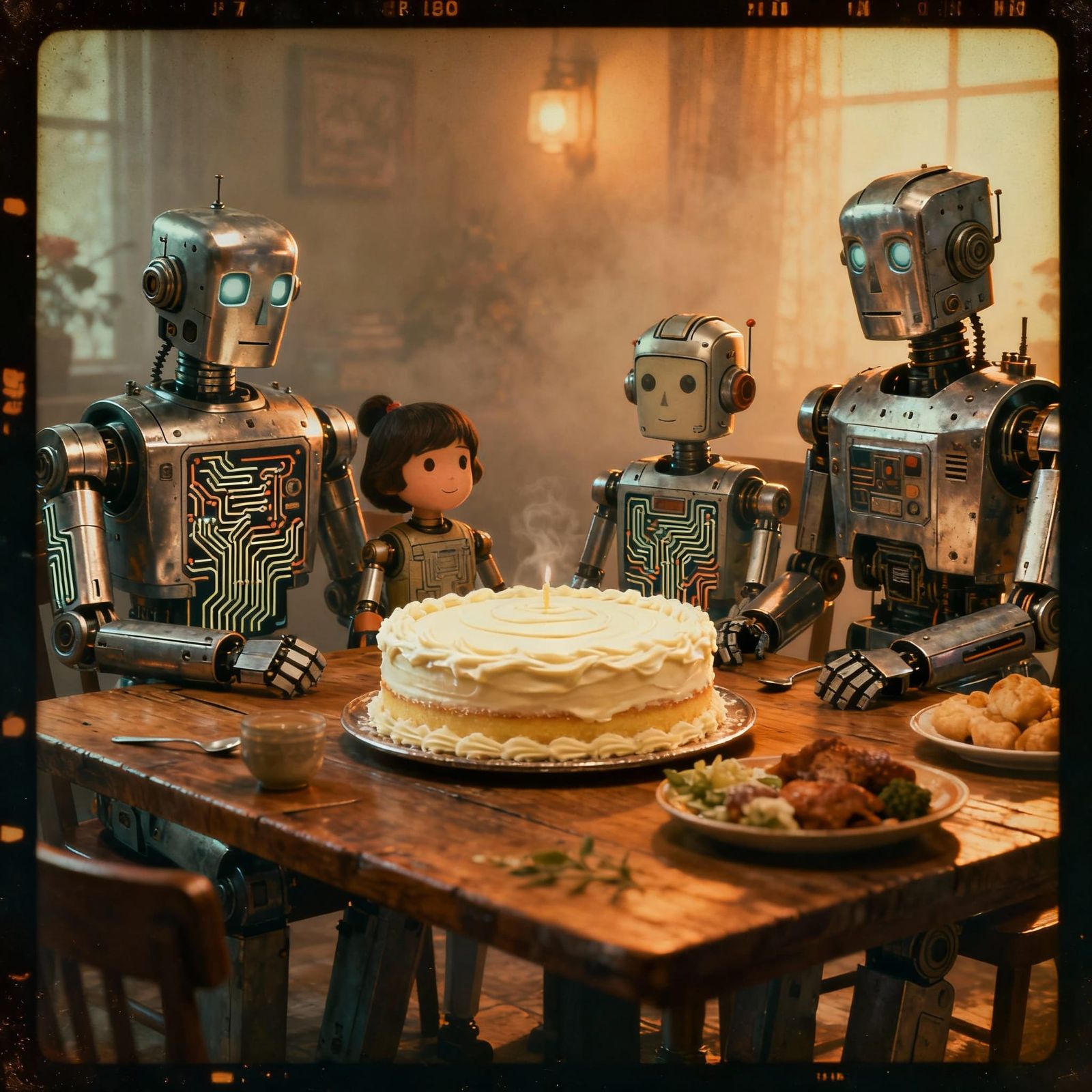 Android Birthday Party: Vintage Polaroid Style