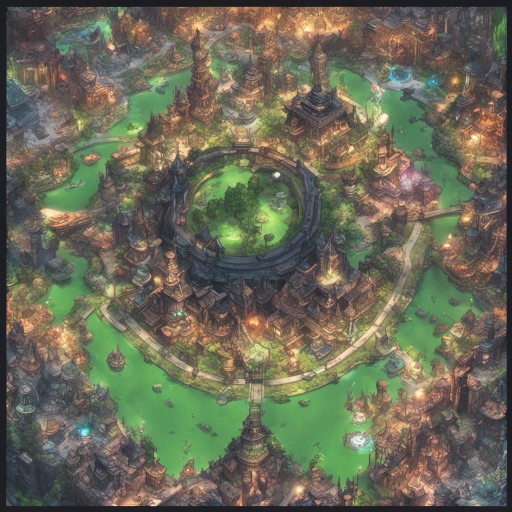 Enchanting Vista of a Fantasy World