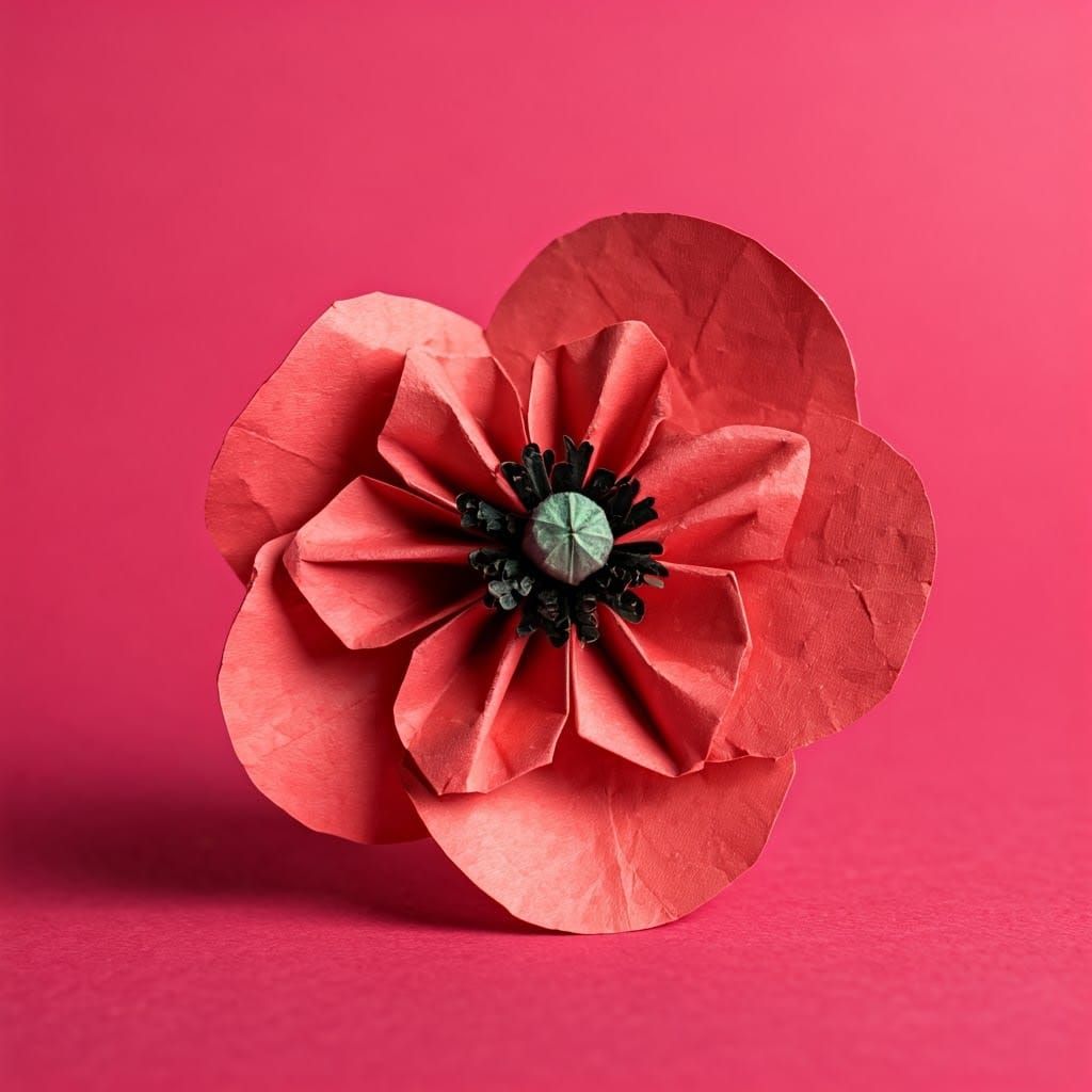 Vibrant Poppies in Pastel Hues with Sequins