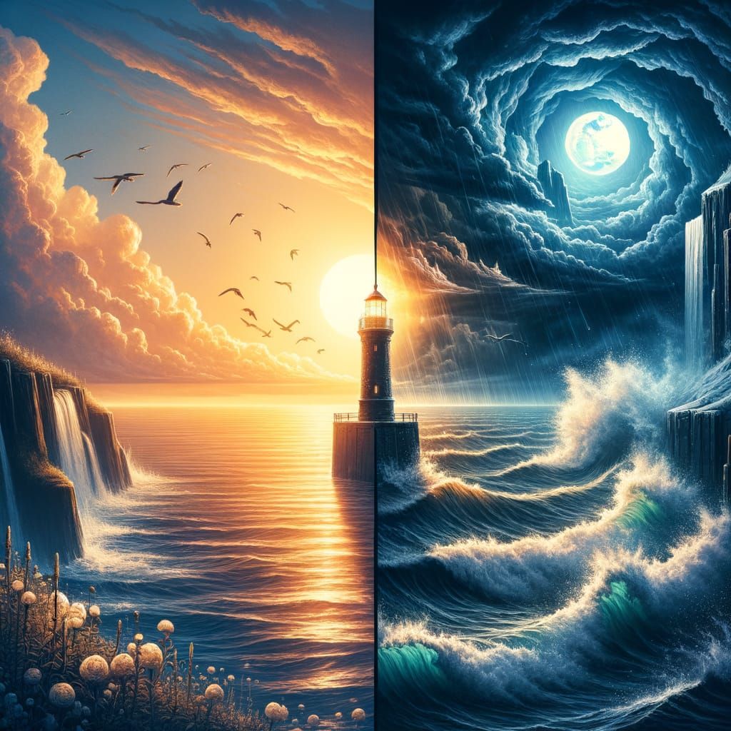 Contrasting Calm and Storm in Romantic Style