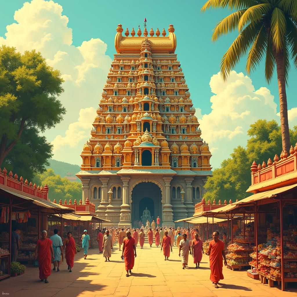 South Indian Temple in Classical Style