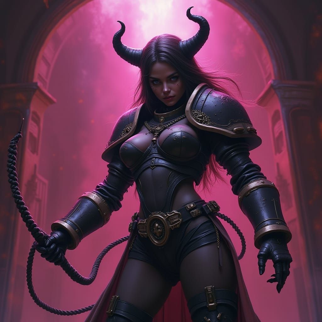 Dark Slaanesh Realm Chamber with Sororitas Champion