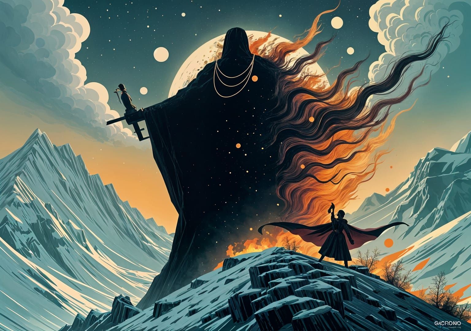 Epic Masterpiece With Dynamic Composition