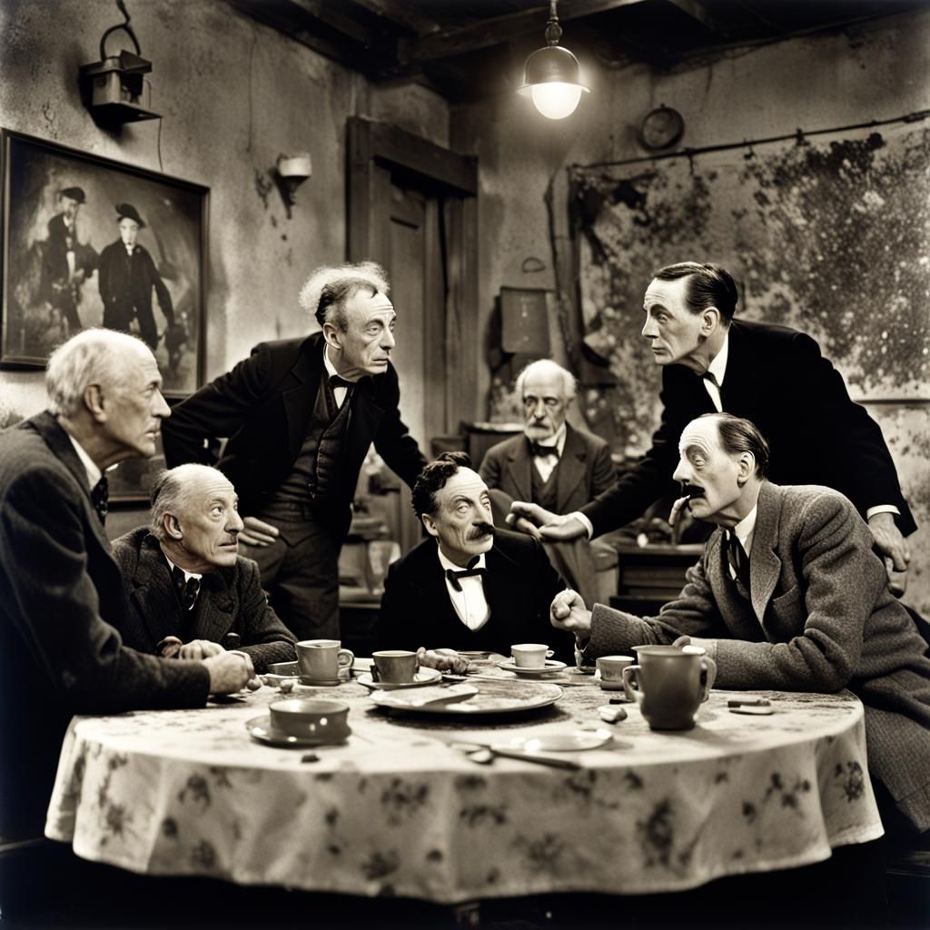 Chaplin, Marceau, Keaton & Venn: Abstract Expressionist Phot...