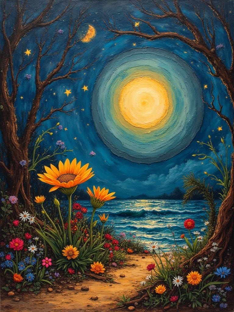 Space-Fi Flower Parchment Craft