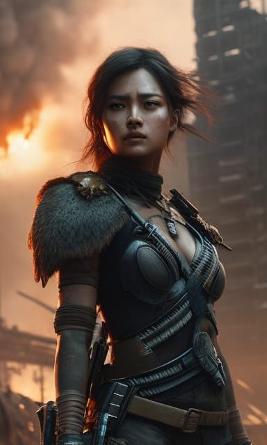 Post-Apocalyptic Warrior Girl 5