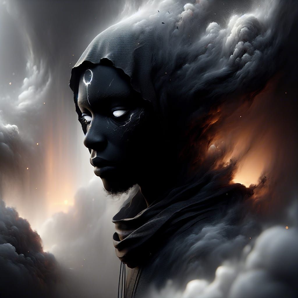 Ethereal Soul in Contemplation: Concept Art