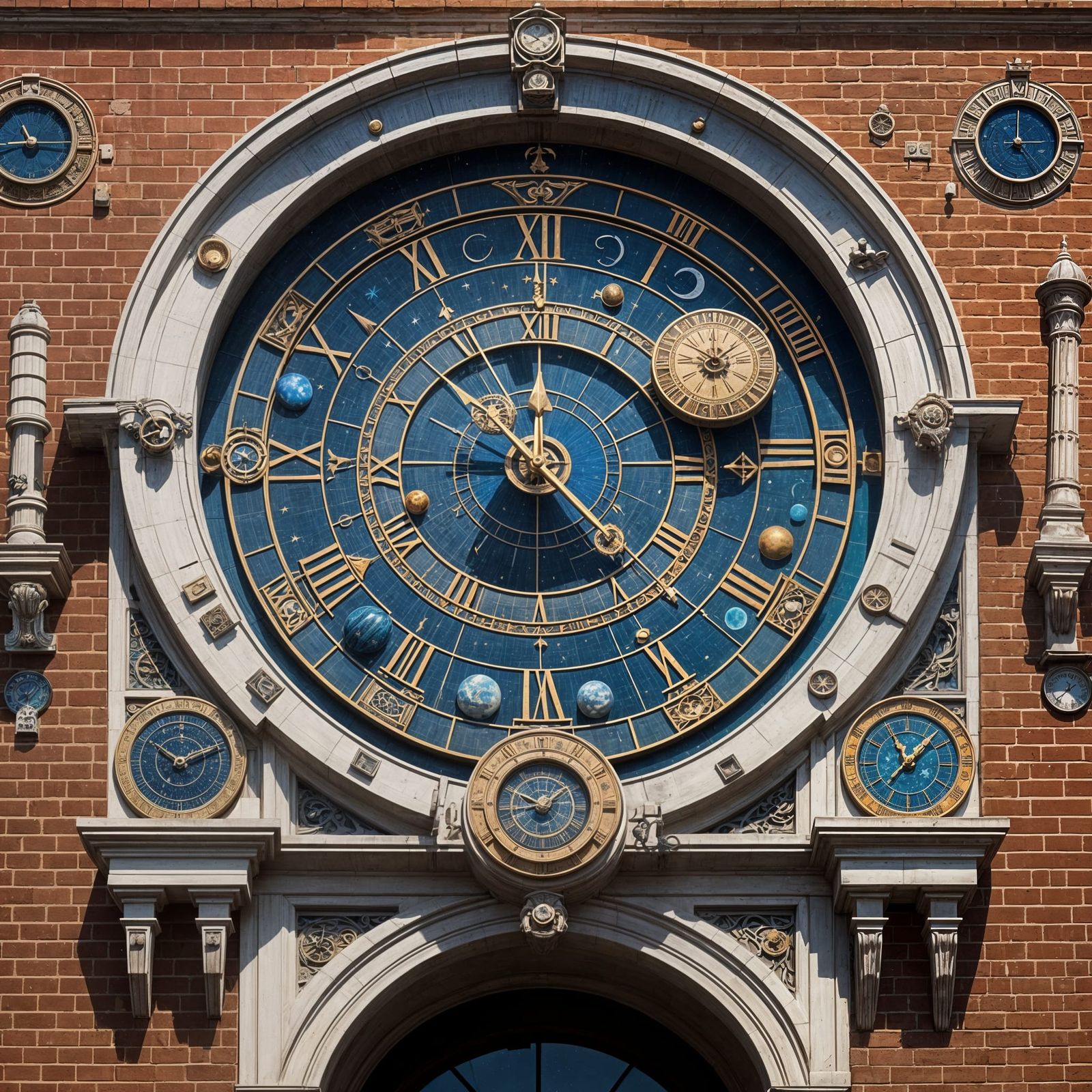 Ancient Brick Building Houses a Futuristic Astronomical Cloc...