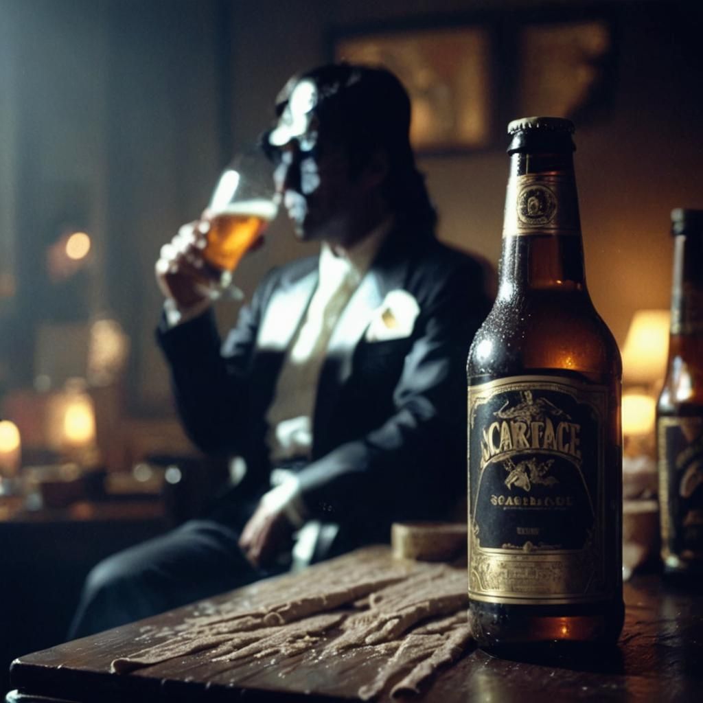 Scarface's Tony Montana at Night