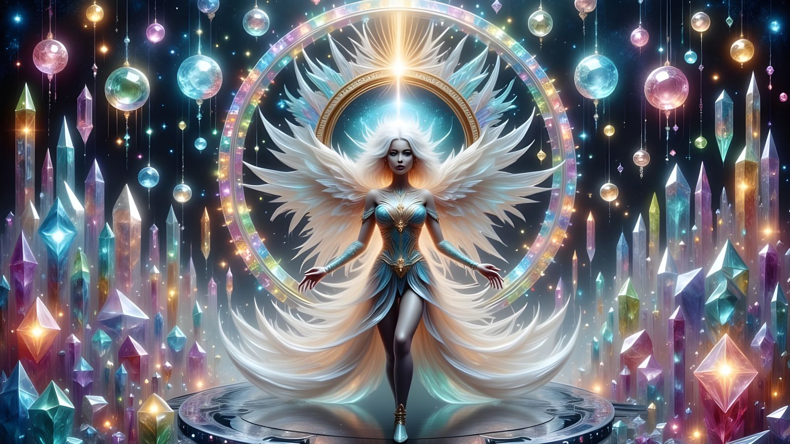 Holographic Stained Glass Architecture in Cosmic Realm