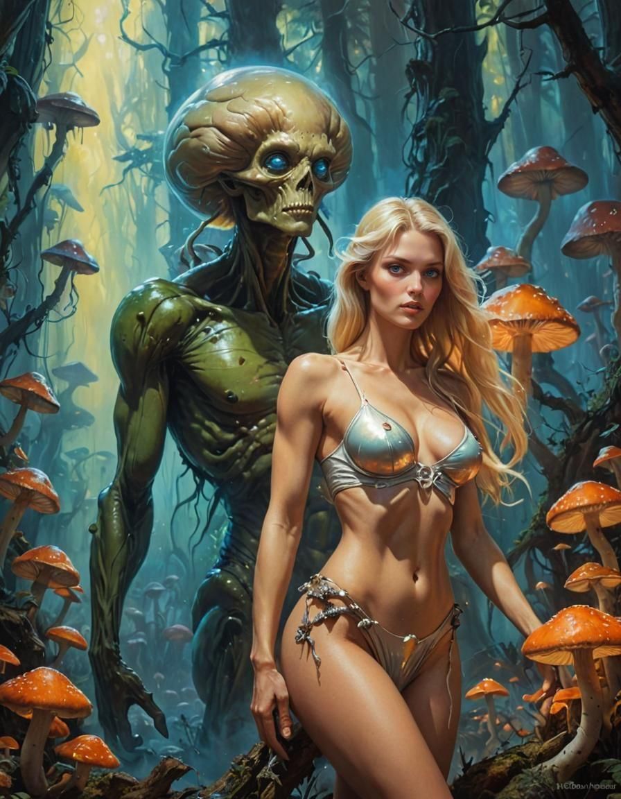 Alien Encounter: Sensual Fantasy Book Cover Art