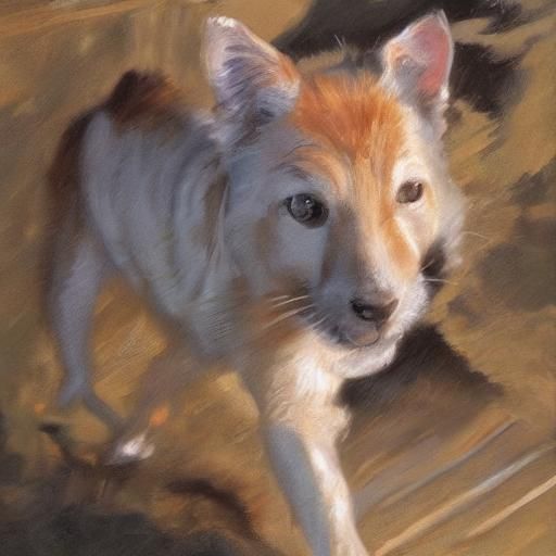 Spunky Character in Oil Painting Style