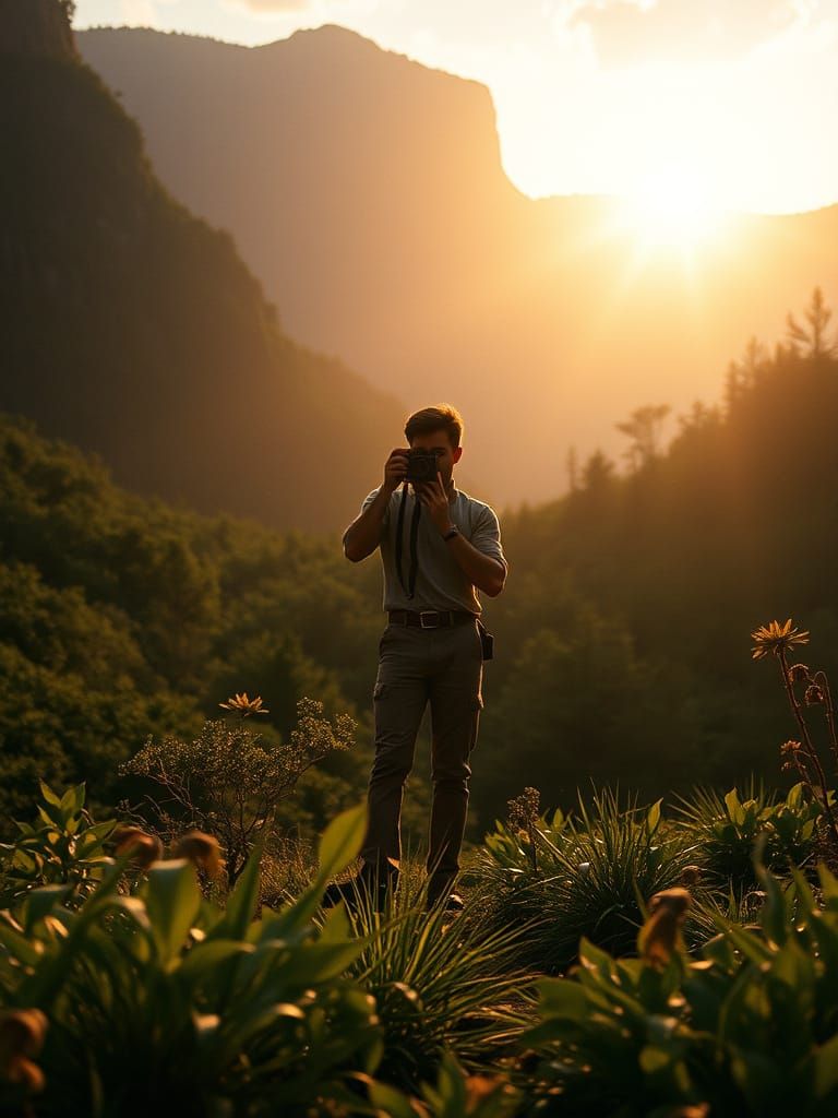 Ethereal Wilderness Scene Captured with Vintage Flair