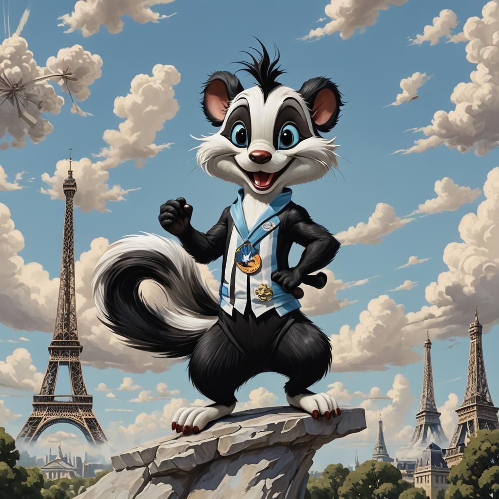 Pepe Le Pew at the Paris Olympics
