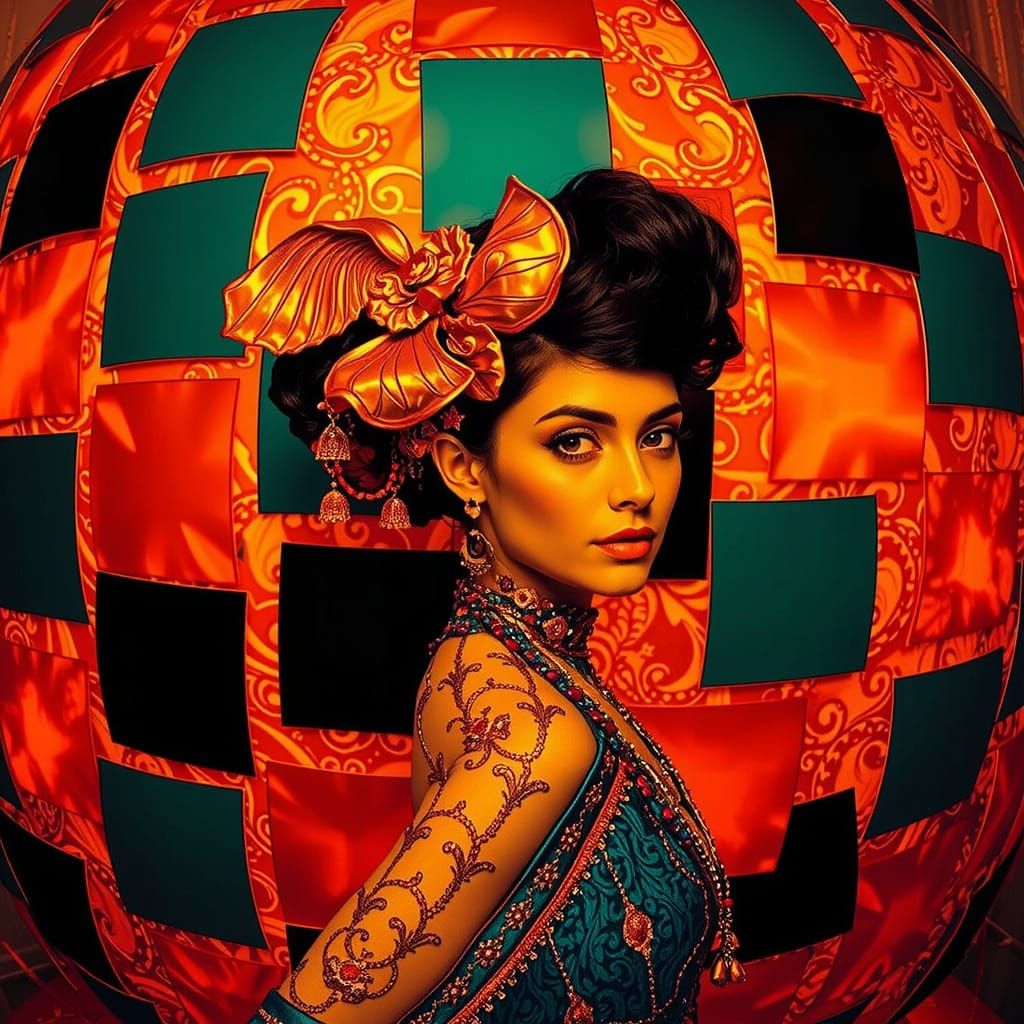 Opulent Gold and Silver Filigree with Soft Light