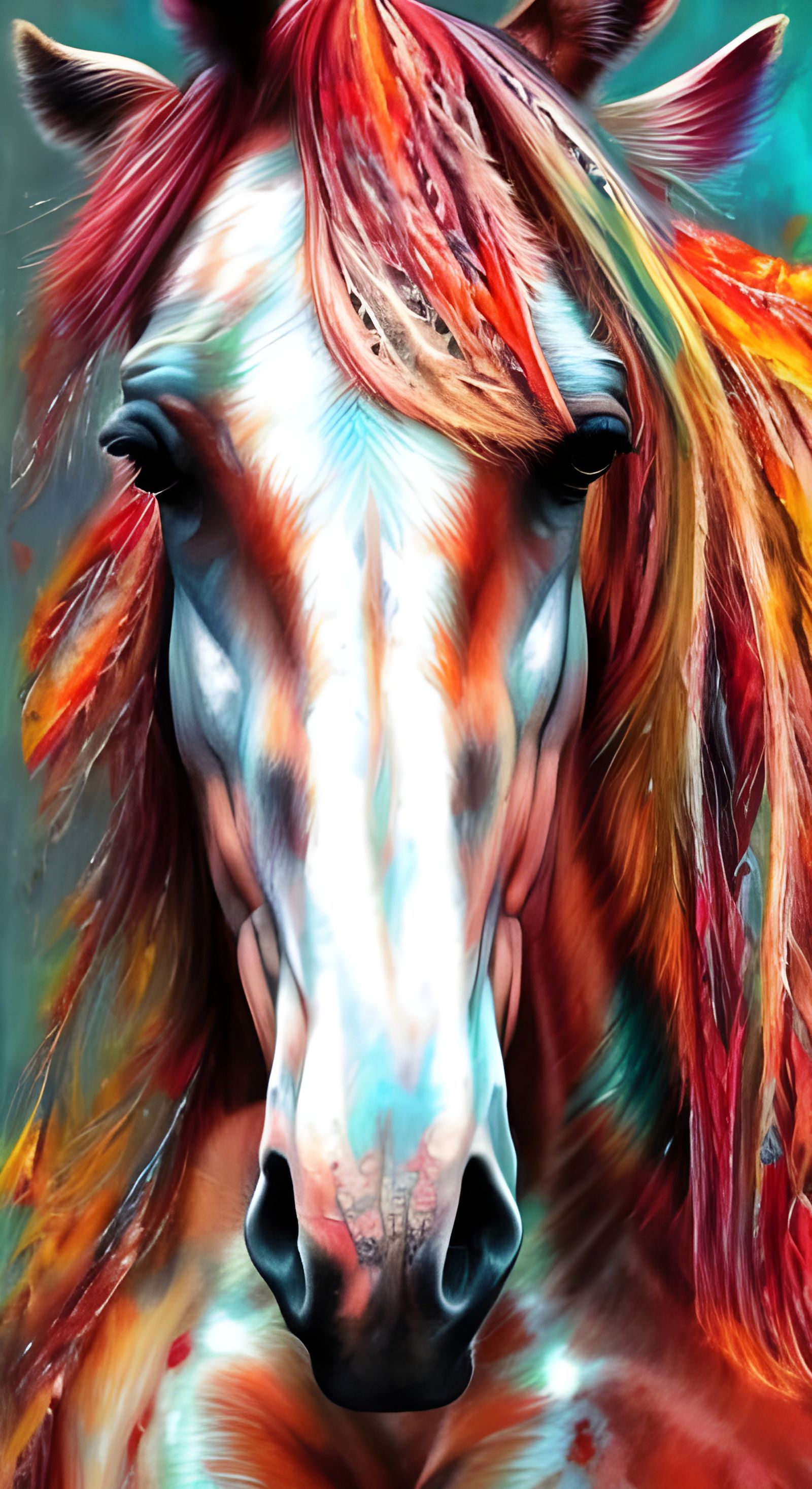 Elegant Appaloosa Horse in Detailed Oil Painting