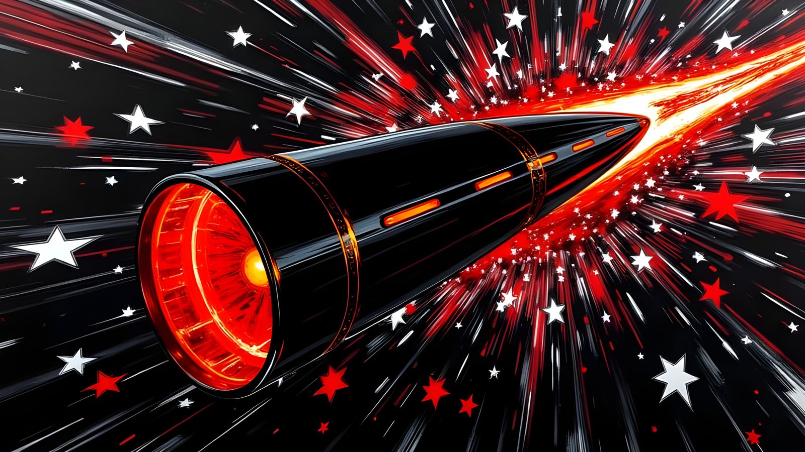 Seamless Starship Accelerates Through Cosmic Vortex