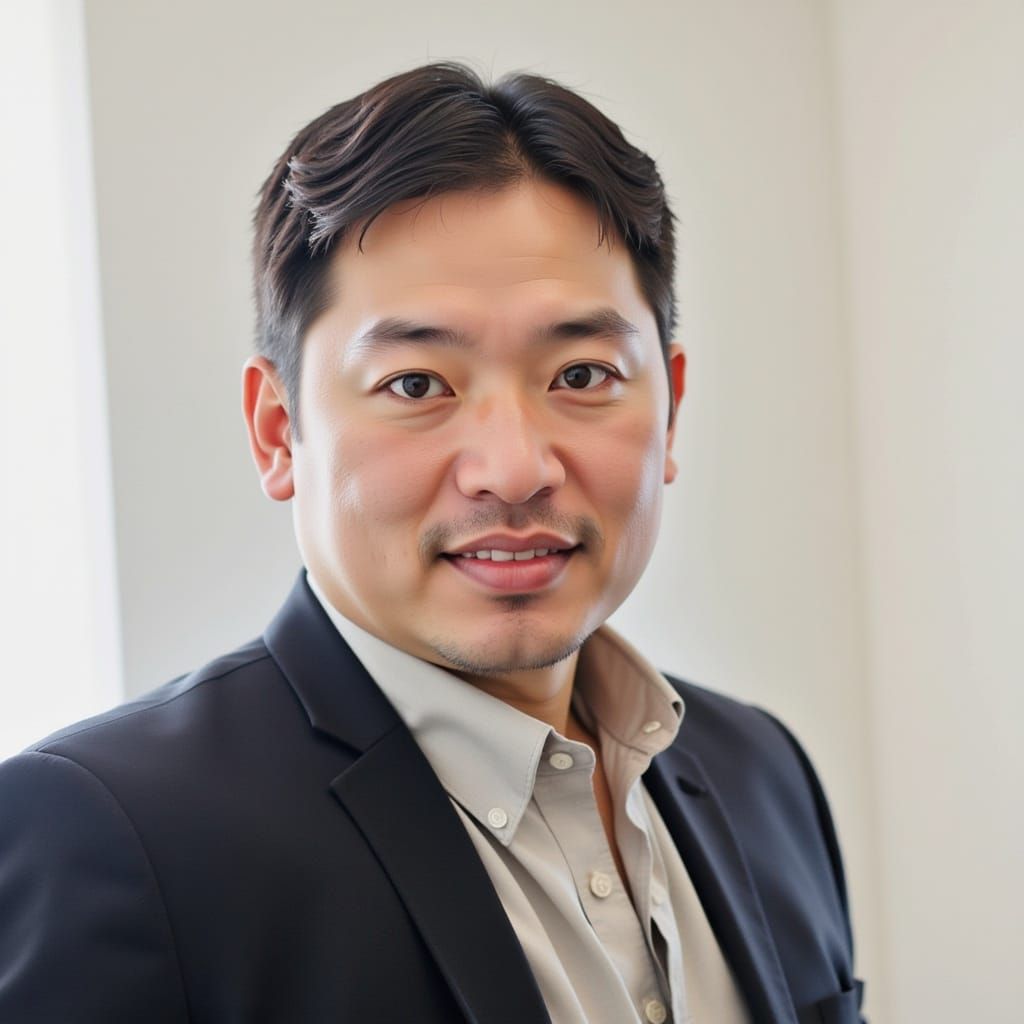 Digital Transformation Executive in Futuristic Office