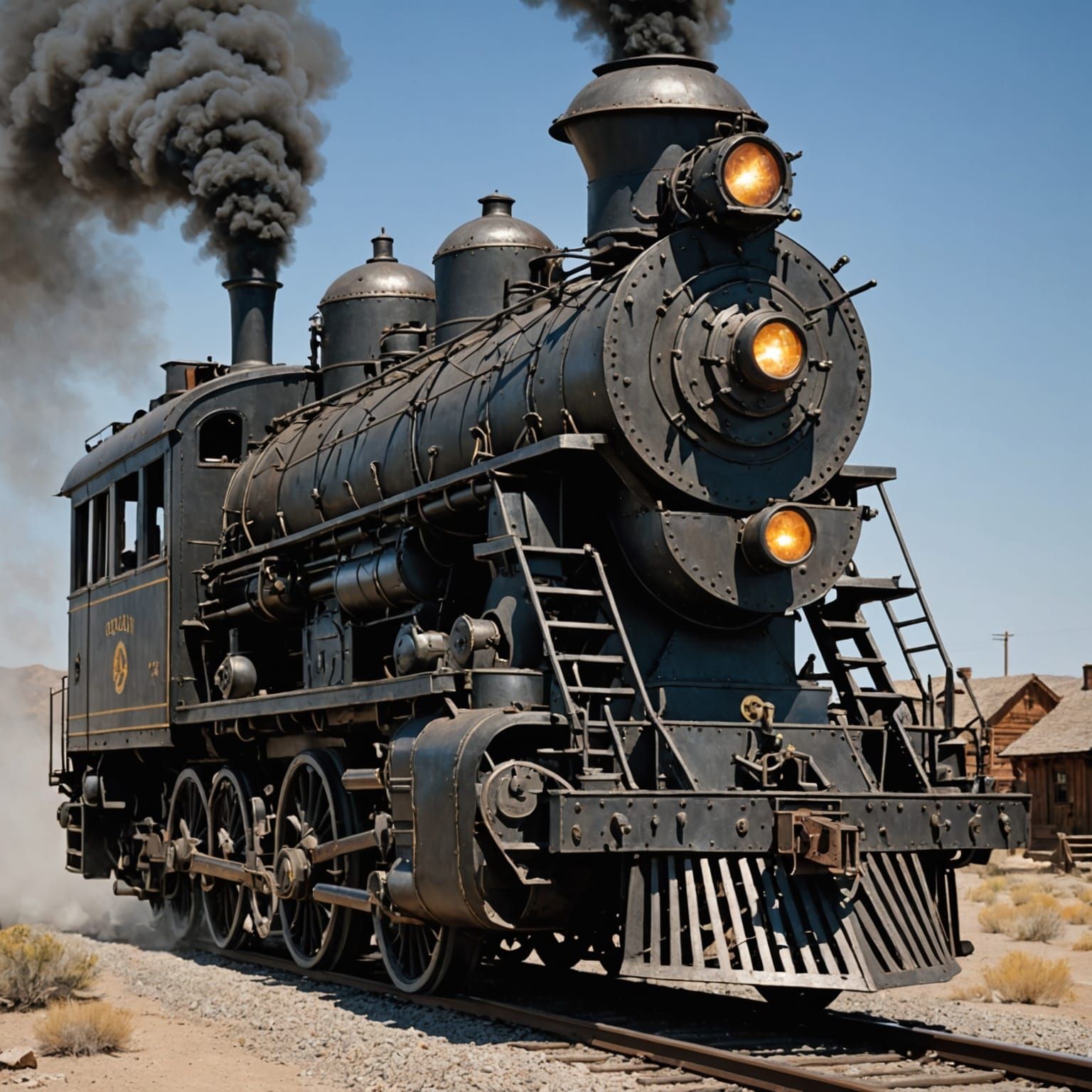 Steam Punk Train Enforcer: Mobile Fortress of the Iron Road