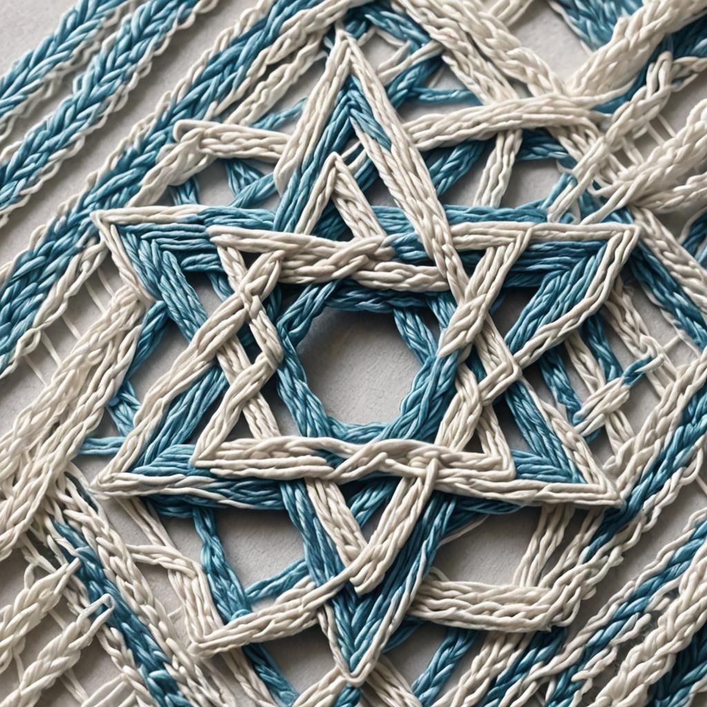 Star of David in Woven Thread