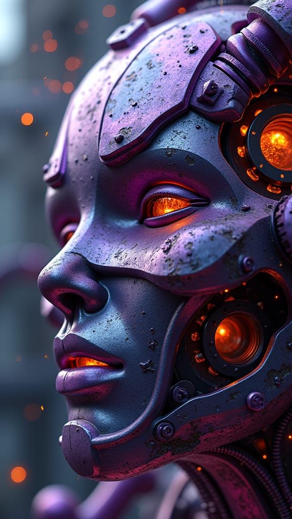 Surreal Mechanical Construct with Tilt Shift Effect