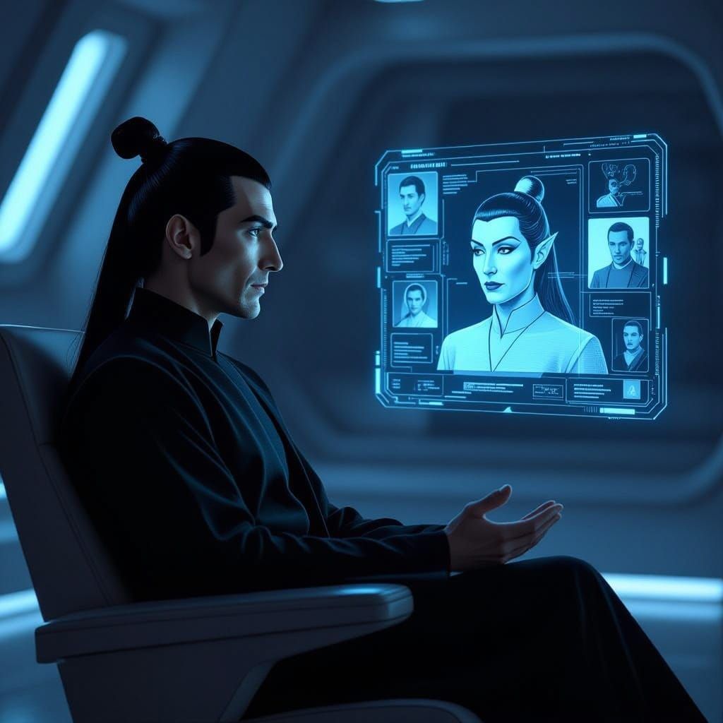 A Vulcan's Quest to Understand Humor in a Futuristic Sanctum