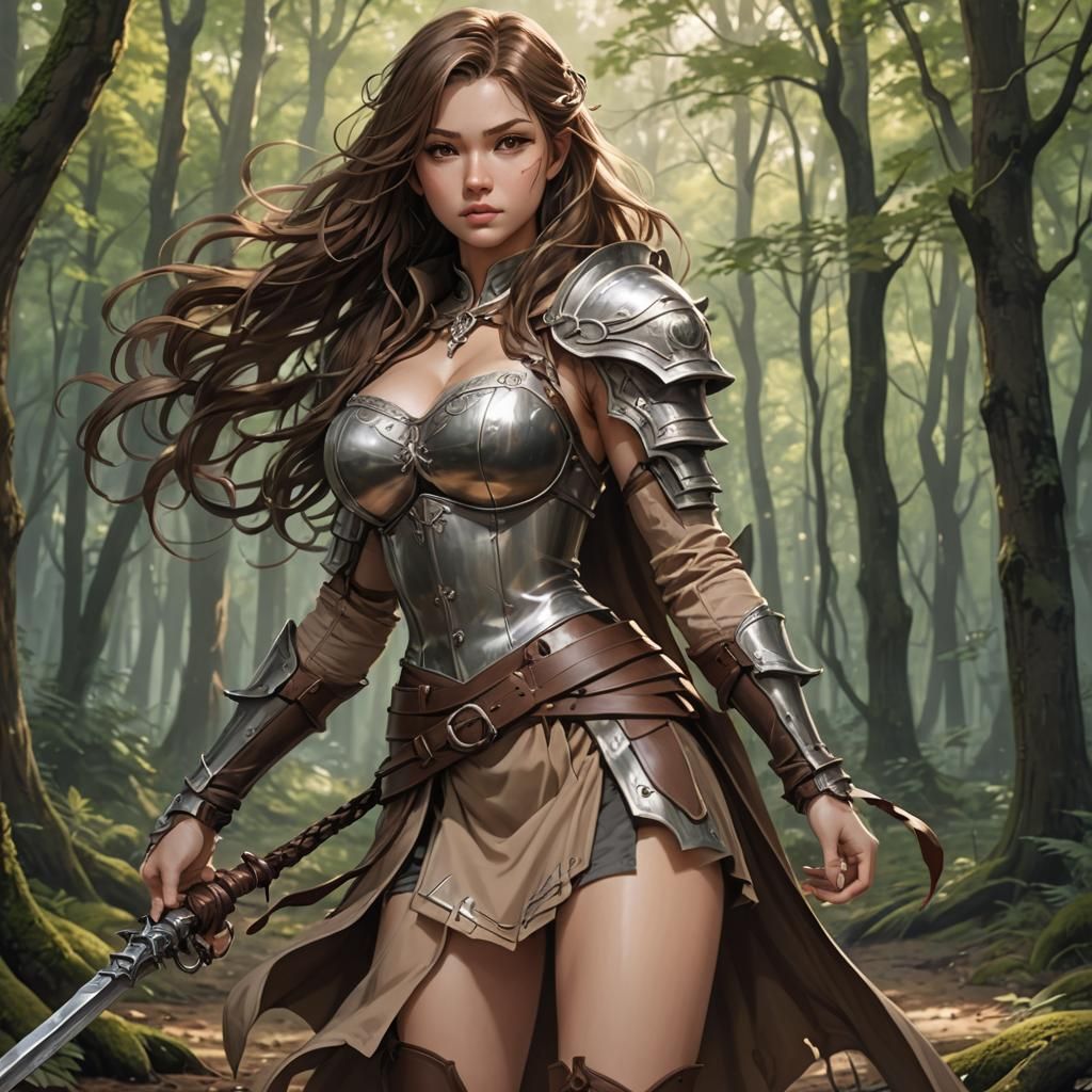 OC female dnd mercenary