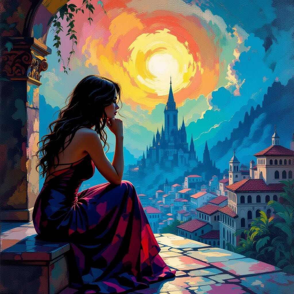 Surreal Anatomy: Woman's Insides Meet God