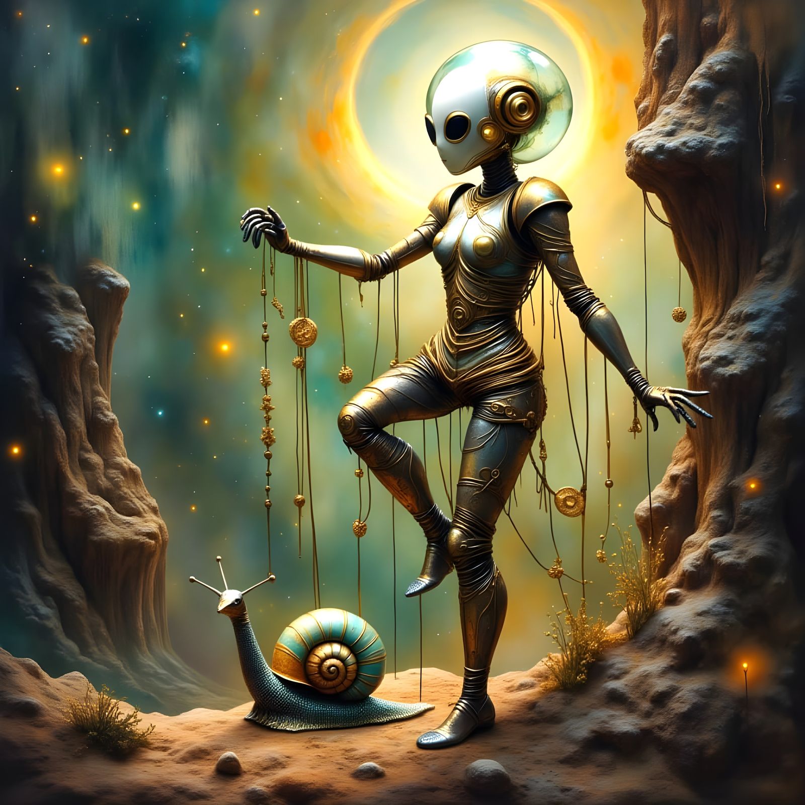 🪐☄️🐌 Curious Snail Transformation on Strange Planet🚀🧬