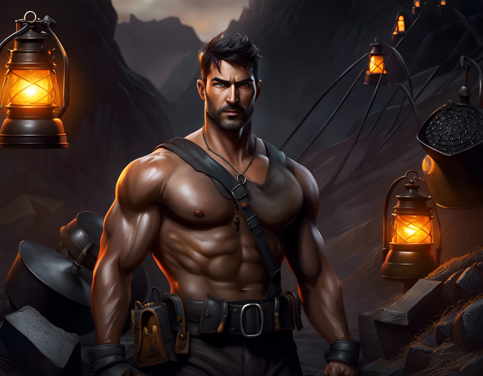 Every mornin' at the mine you could see him arrive He stood six-foot-six and weighed two-forty-five…