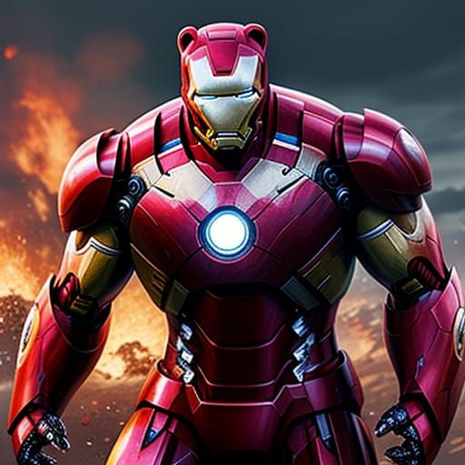 Iron Man Inspired Robotic Bear