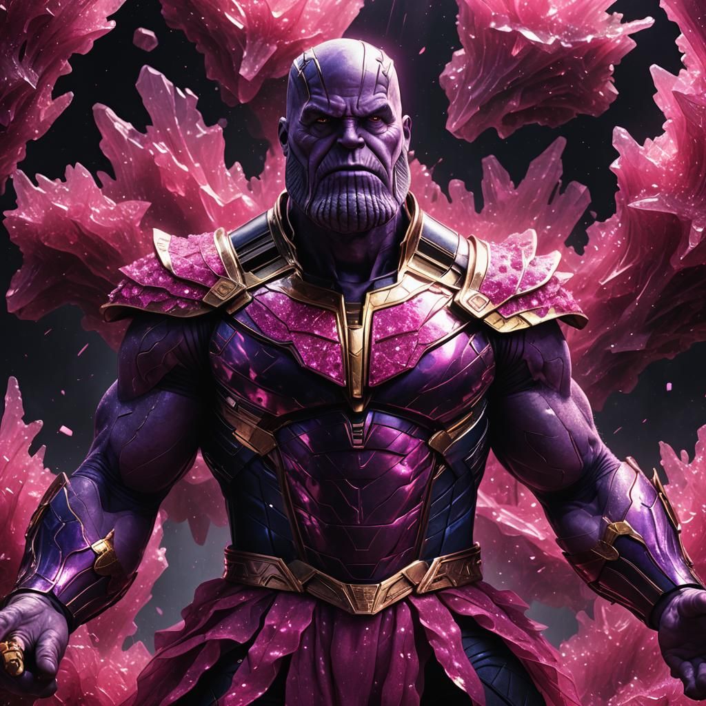 Thanos in Pink Tutu: Hyperrealistic Digital Art