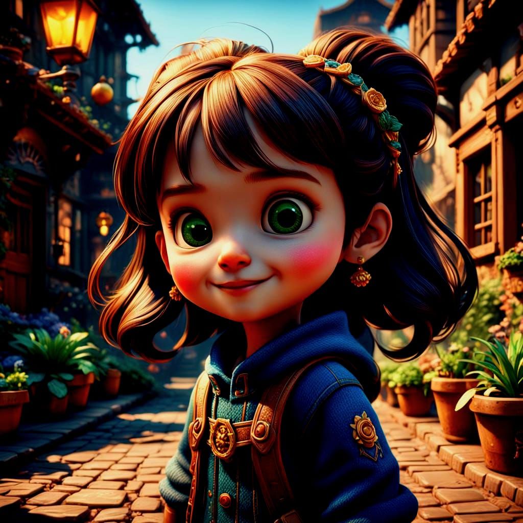 Delightful Characters in a Hyperrealistic 3D Rendering