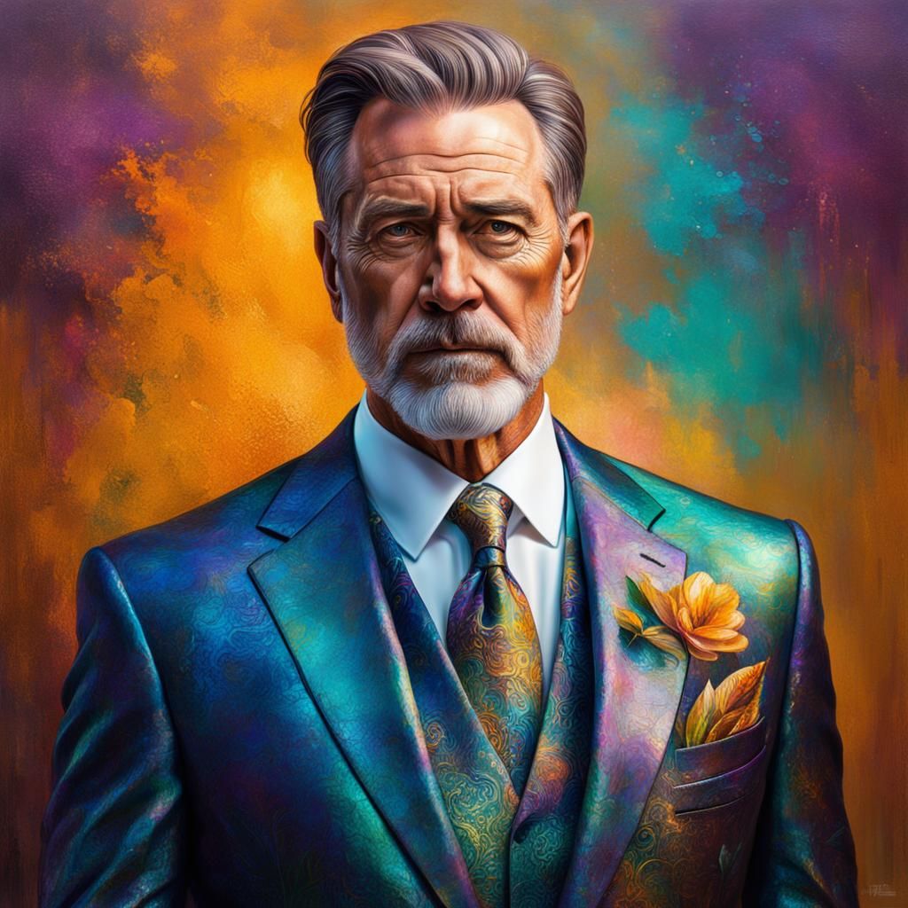 Mature Man in Louis Tiffany Comfort Style Suit