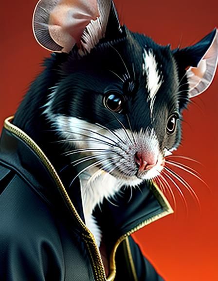 Kung-Fu Master Mouse Portrait