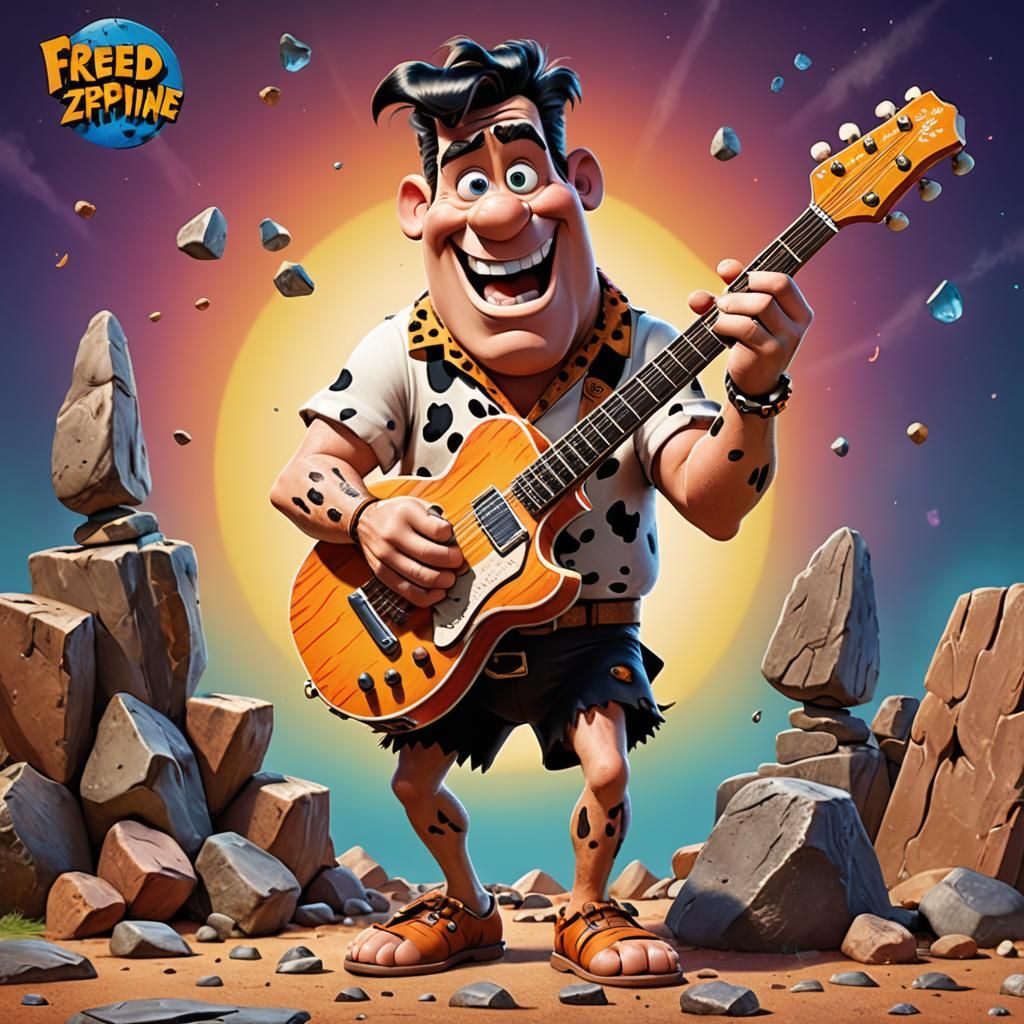 Fred Zeppelin Flintstones  Album Cover