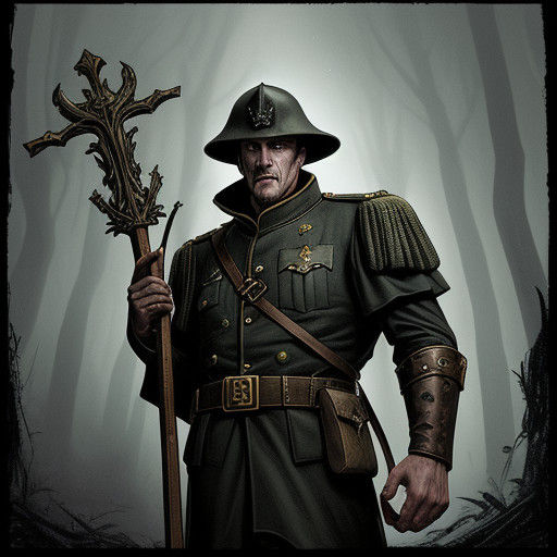 Baron Krieger in Dark Fantasy Comic Book Art