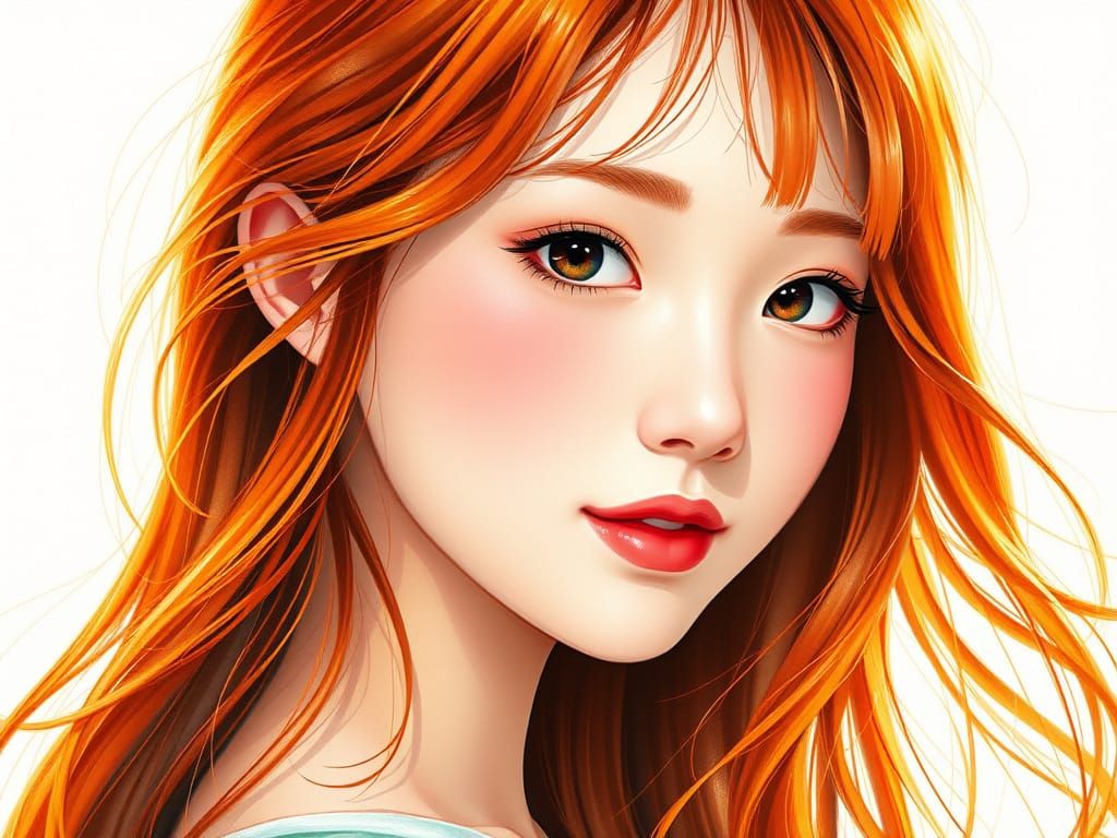 DRAWING PAD:  CUTE REDHEAD