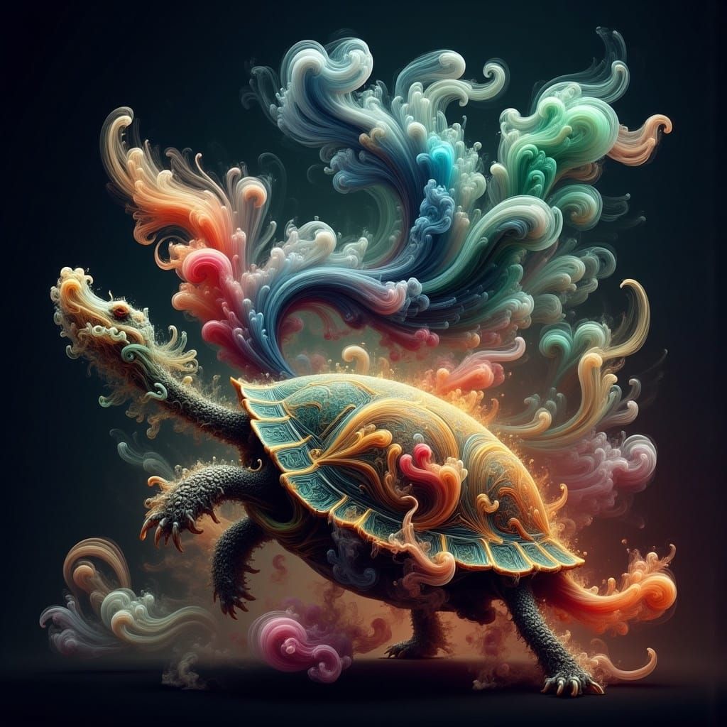 Heroes Clash on a Celestial Turtle