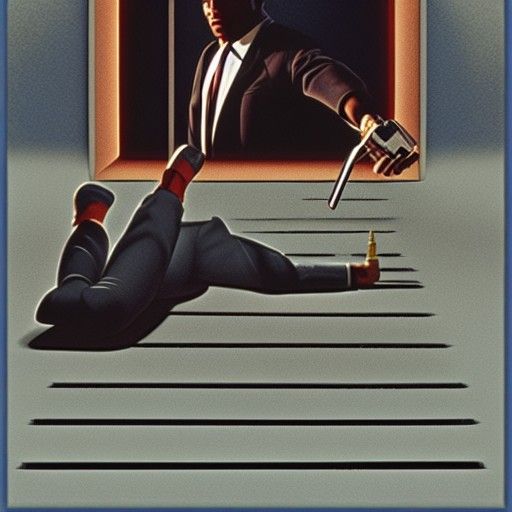 Pulp Fiction Inspired Matte Painting