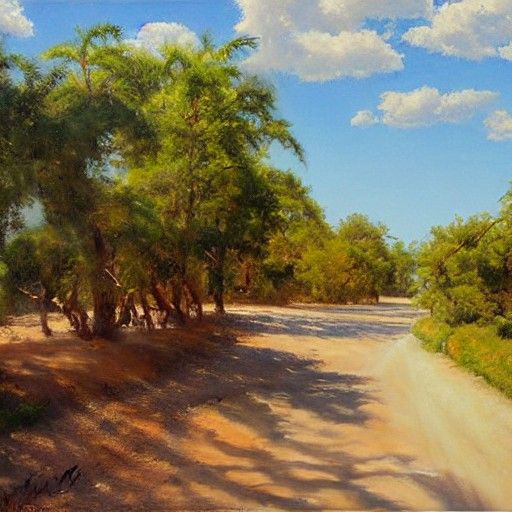 Summer Heat: An Oil Painting