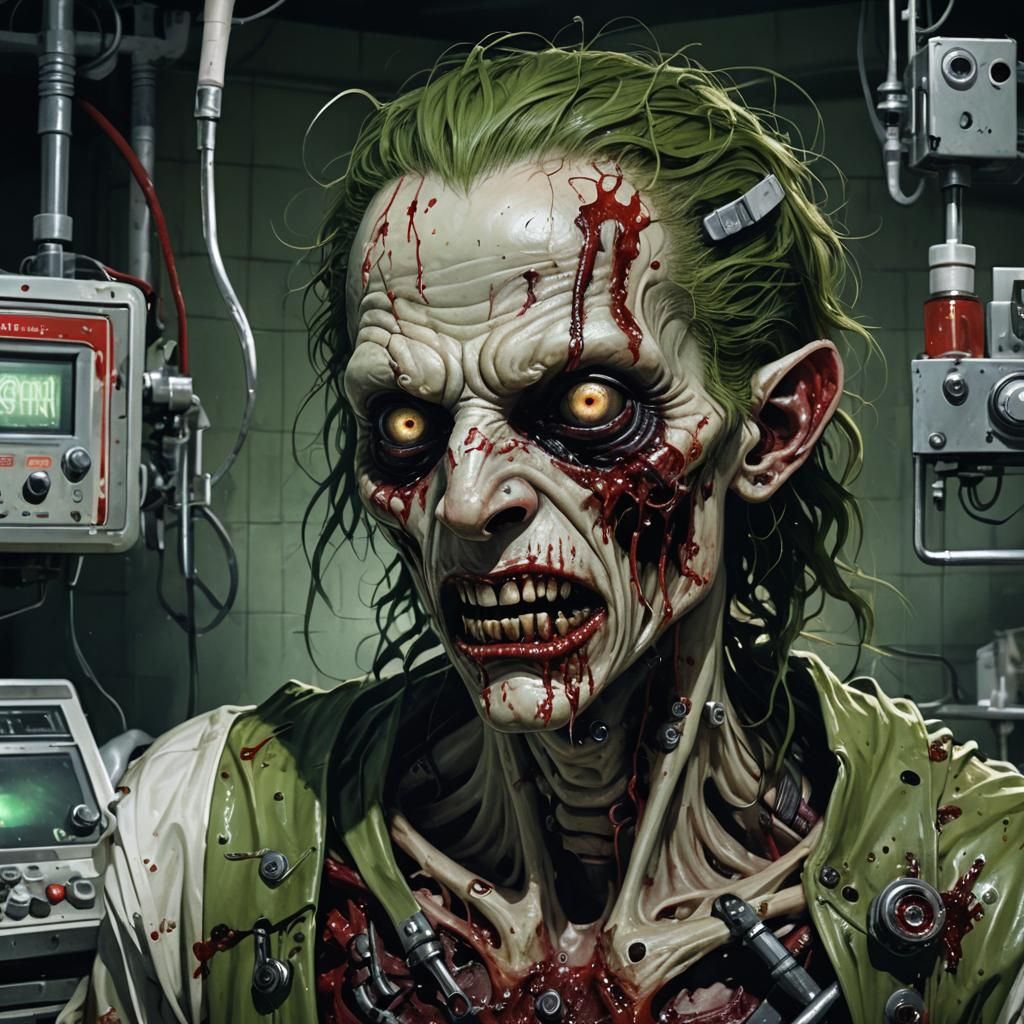 Grotesque Hospital Horror: Eerie Gothic Abomination