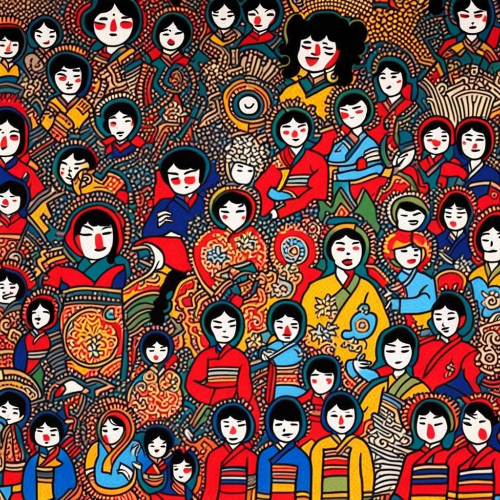 Korean Folk Art Meets Pop Art Fusion