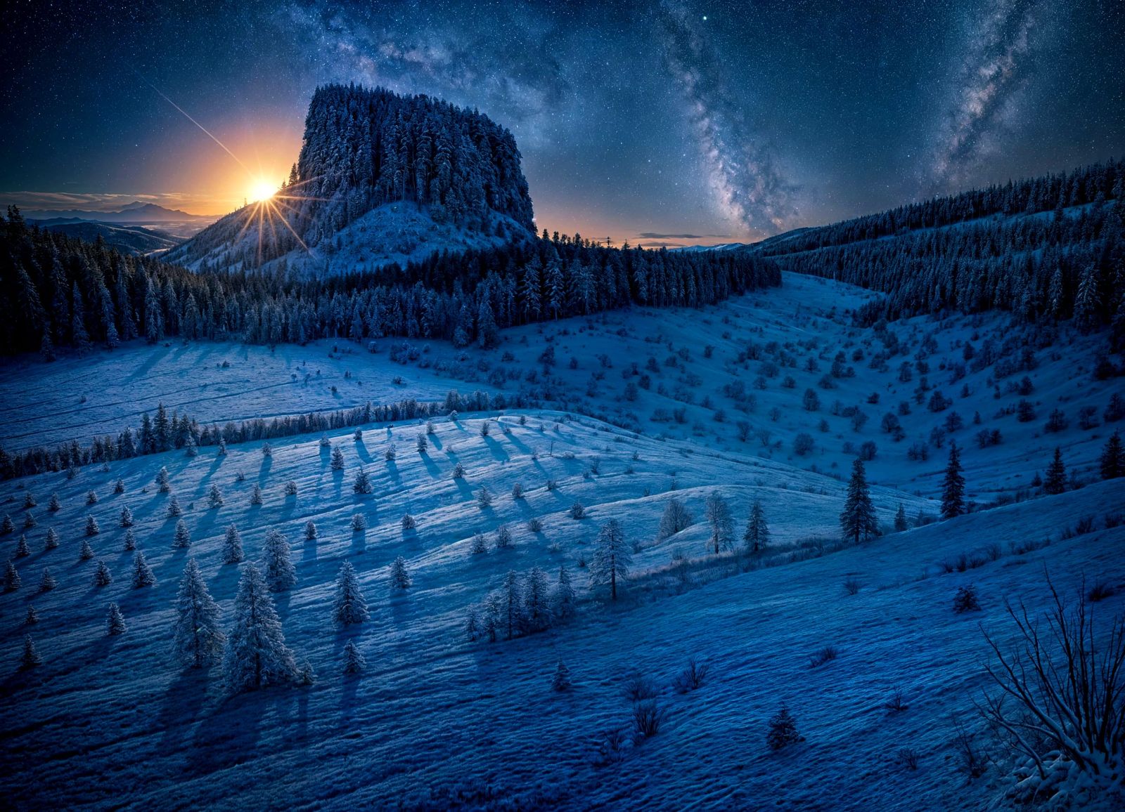 Winter morning in Idaho.