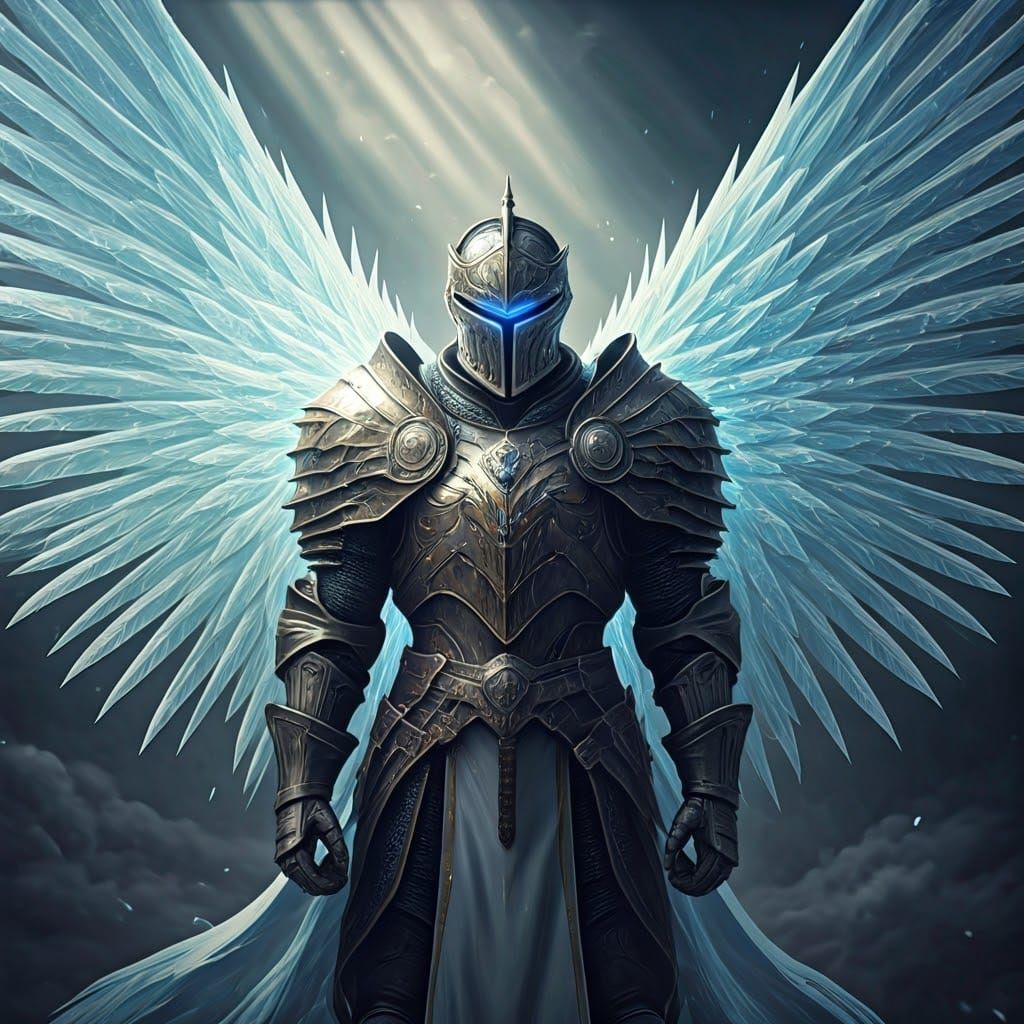 Electrified Frost Knight in Ornate Armor