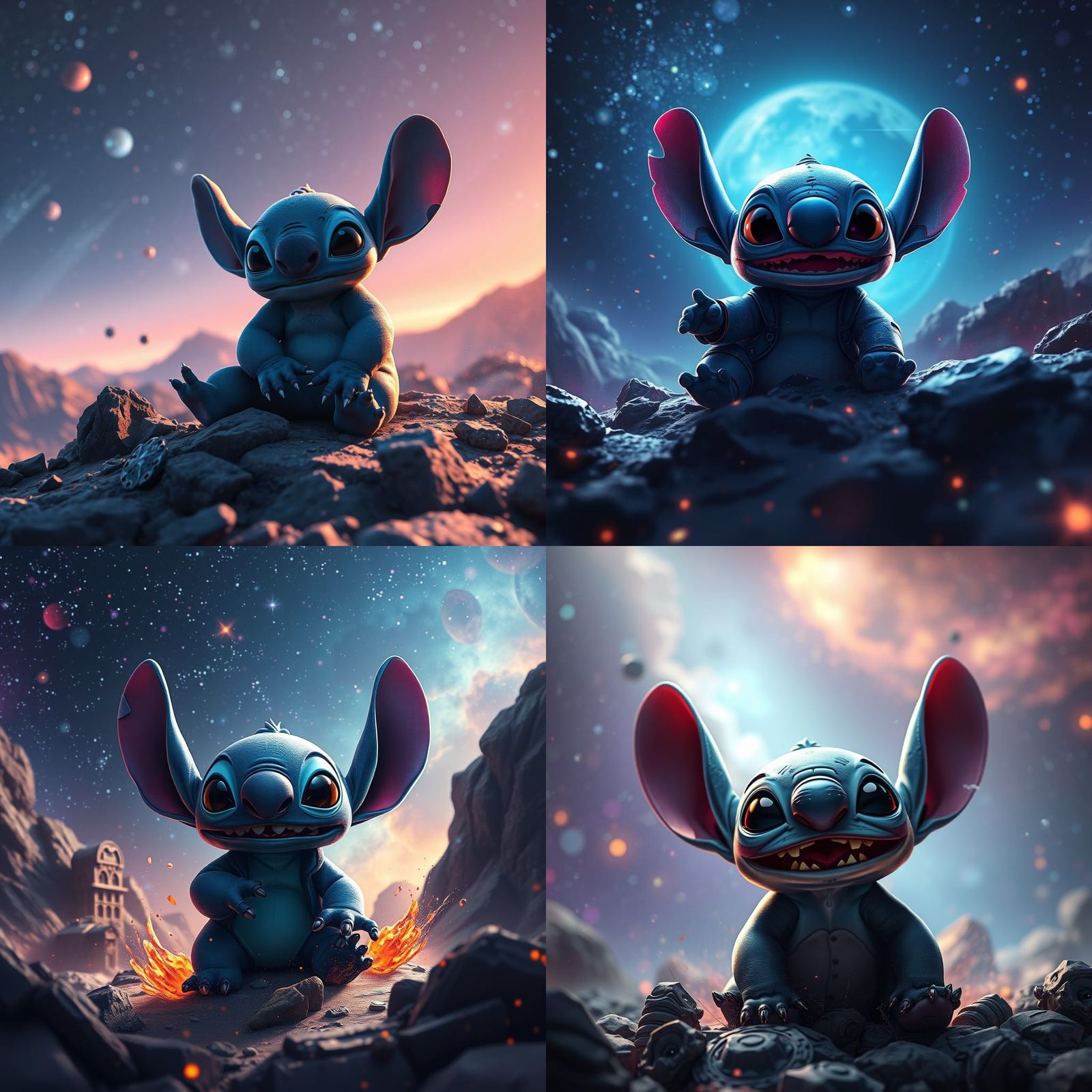 High Tech Stitch in a Distant Galaxy