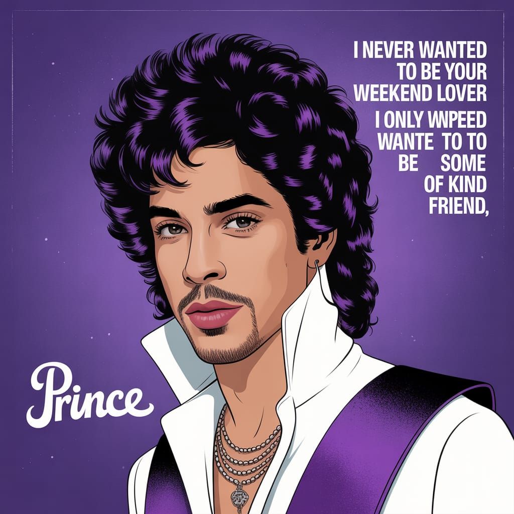 Prince in Purple Rain: An AI Interpretation