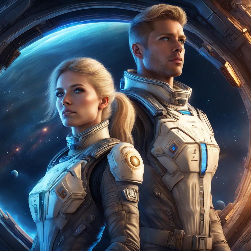 Space Commanders: A Detailed Matte Painting