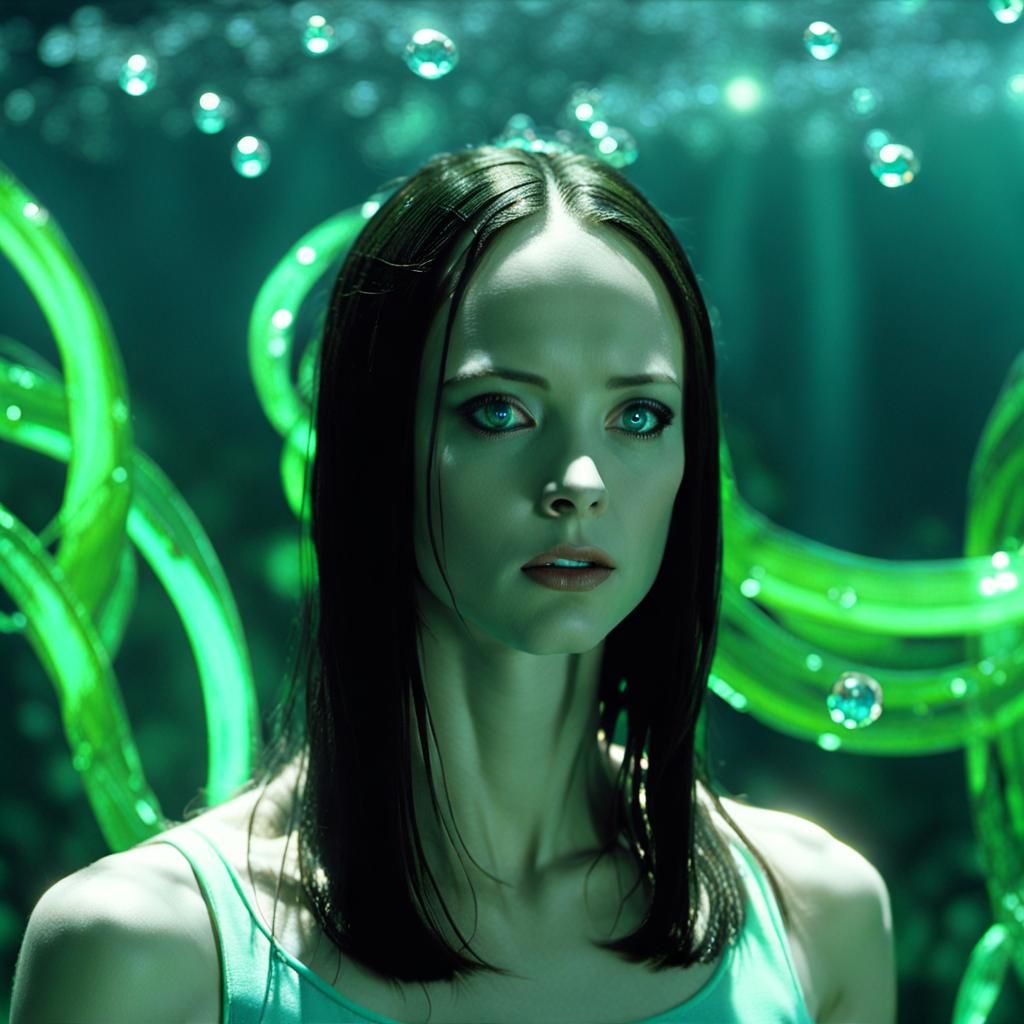 Samara Morgan from The Ring: Abstract Tech Style