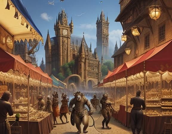 Steampunk Carnival Meets Medieval Market